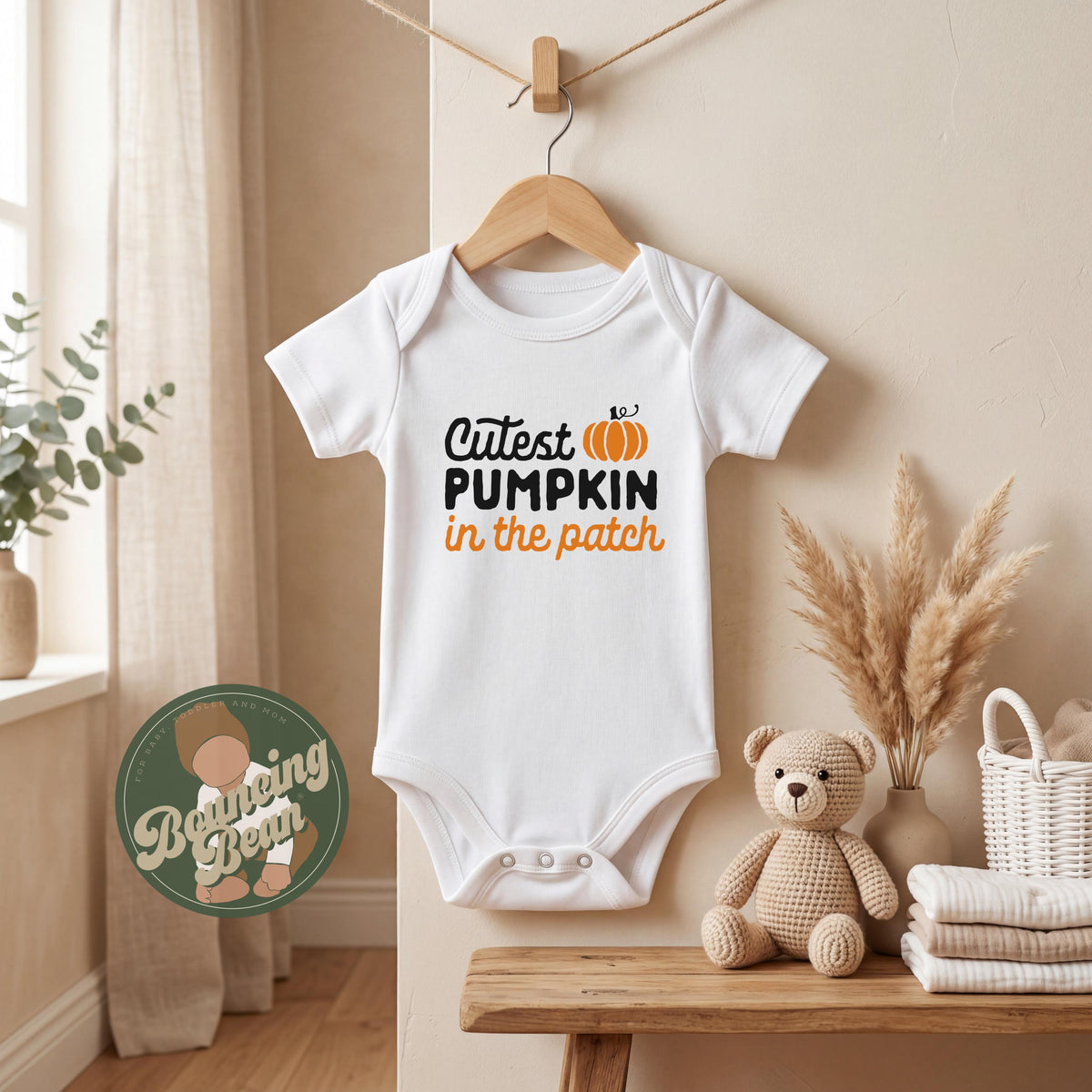 Cutest pumpkin in the patch Onesie® and toddler T-shirts - Halloween pumpkin Onesie® - Cute baby clothes __etsy:8253633644