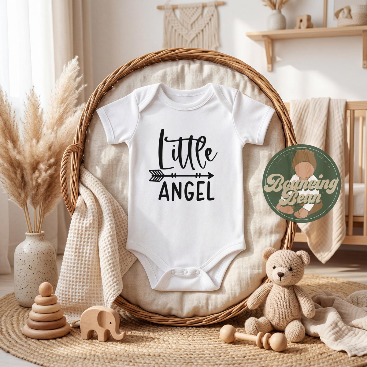 Little Angel baby Onesie® - Baby shower gift bodysuit Onesie® - Baby announcement Onesie® __etsy:8258029000