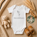Little wildflower Onesie® - Minimalist nature themed baby Onesie® - Wildflower baby Onesie® bodysuit __etsy:8317508789
