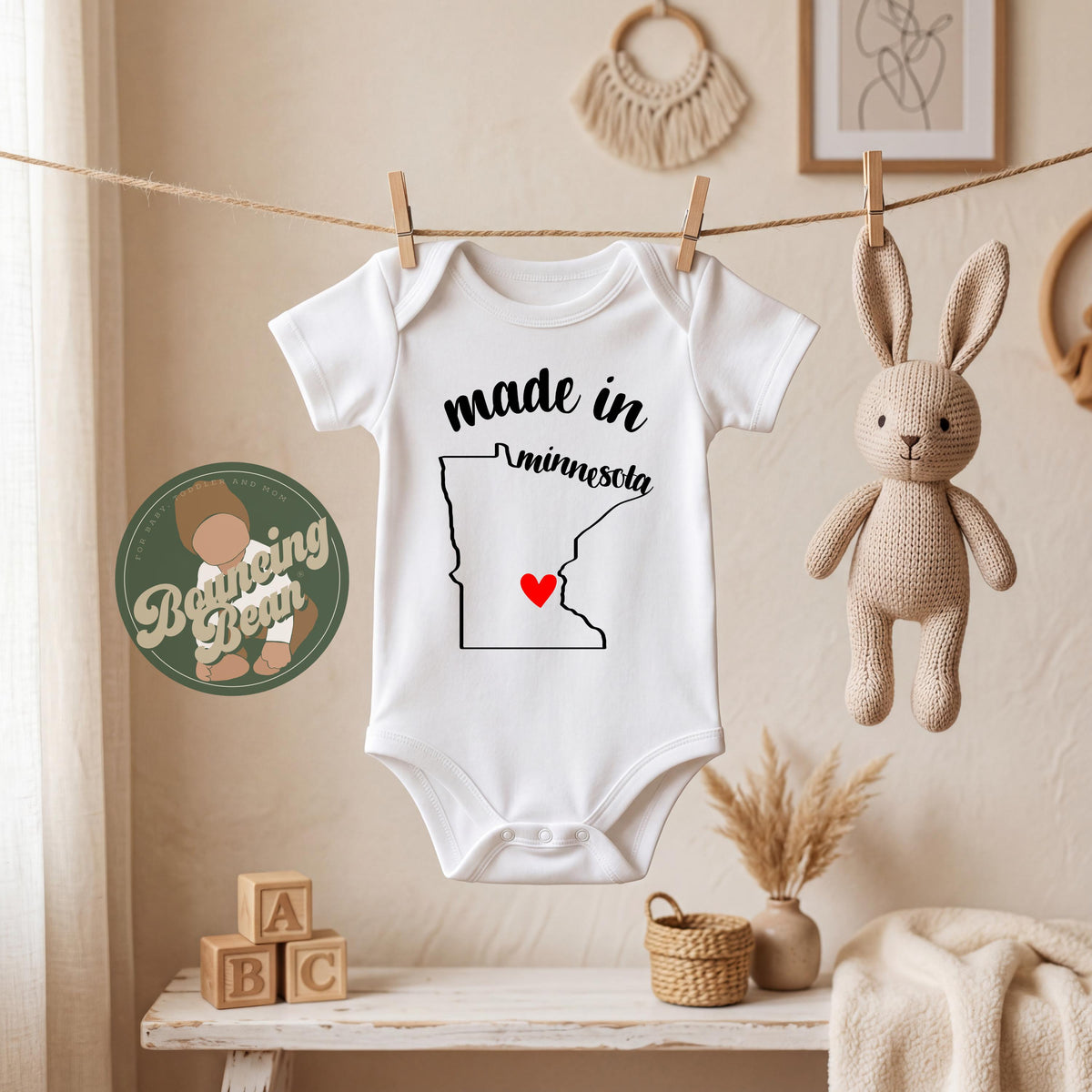 Made in Minnesota state Onesie® - Minnesota baby clothes - State themed Onesie® baby bodysuit gifts __etsy:8317761279