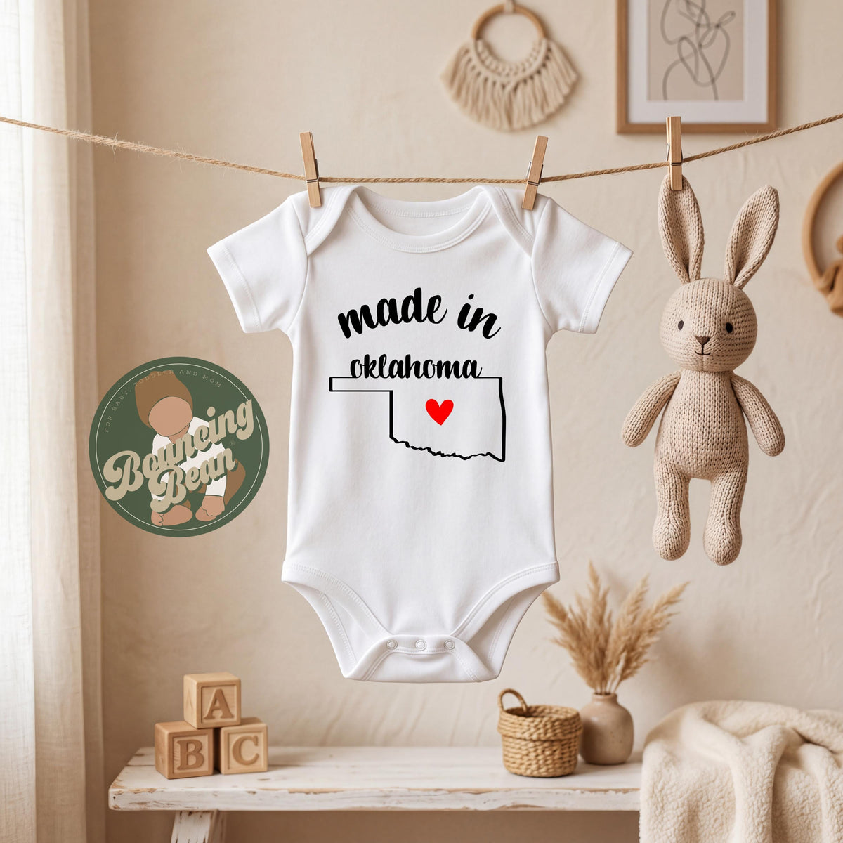 Made in Oklahoma state Onesie® - Oklahoma baby clothes - State themed Onesie® baby bodysuit gifts __etsy:8317758567