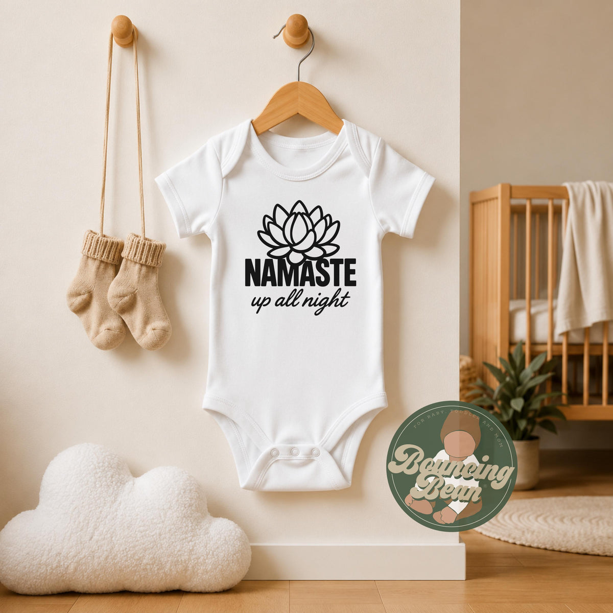 Namaste up all night Onesie® - Funny themed baby Onesie® - Baby shower gifts __etsy:8270092520