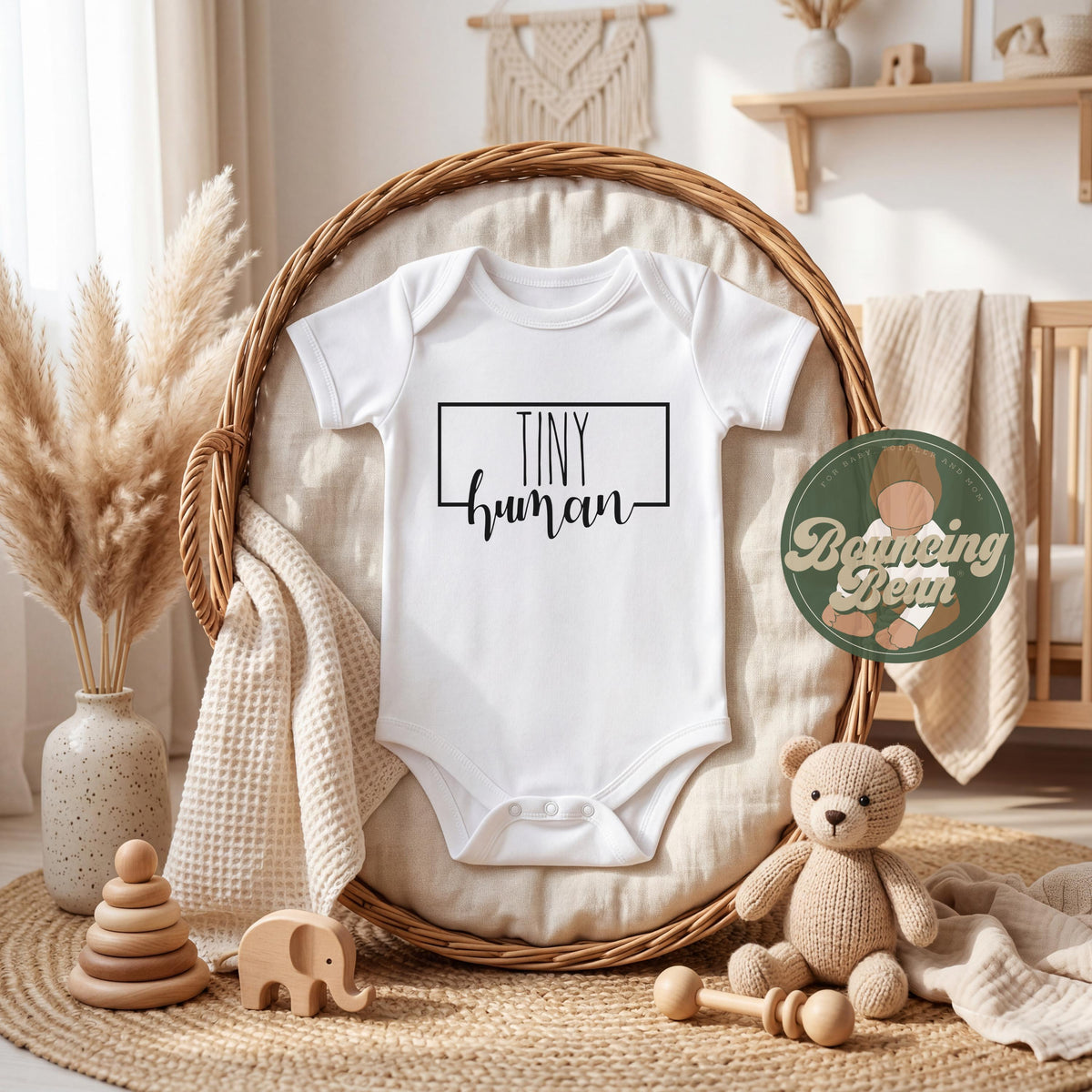 Tiny human Onesie® bodysuit - Gender neutral baby Onesie® - Cute baby clothes __etsy:8257717976