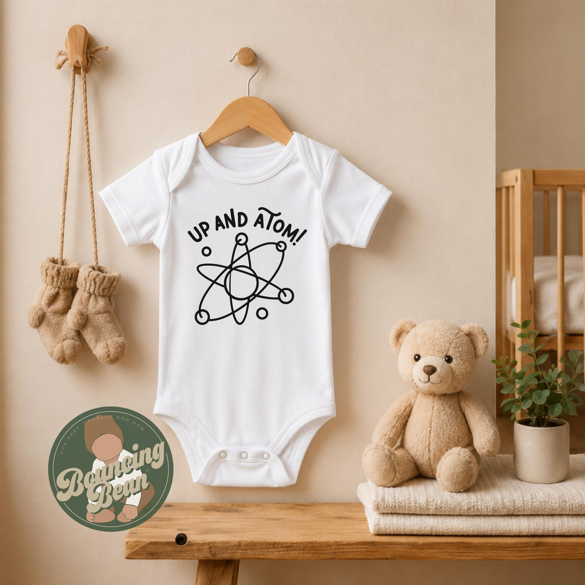 Up and atom Onesie® - Science themed baby Onesie® - Funny science baby gift __etsy:8317432621