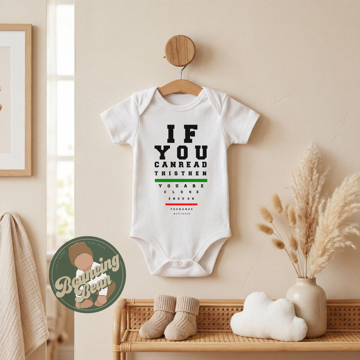 Snellen chart eye exam Onesie® - Funny unisex baby Onesie® - Adorable baby gifts