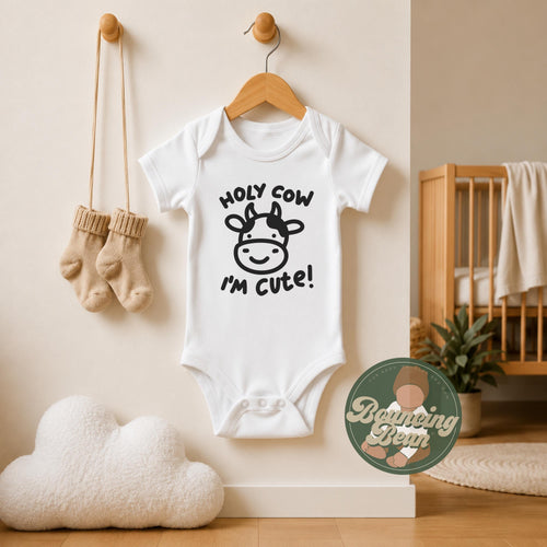 Cow Onesie® - Holy cow Onesie® - Cute cow Onesie® - Baby shower gift