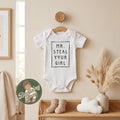 Mr. Steal your girl Onesie® - Funny baby boy Onesie® - Newborn baby outfit