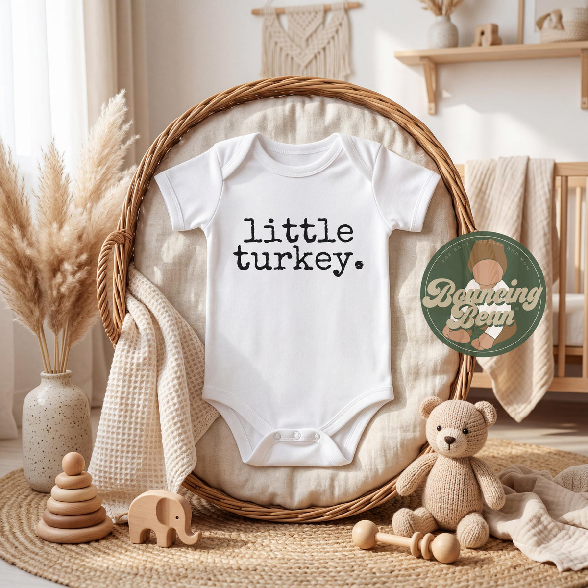 Little turkey Onesie® bodysuit - Thanksgiving Turkey Onesie® - Cute baby clothes