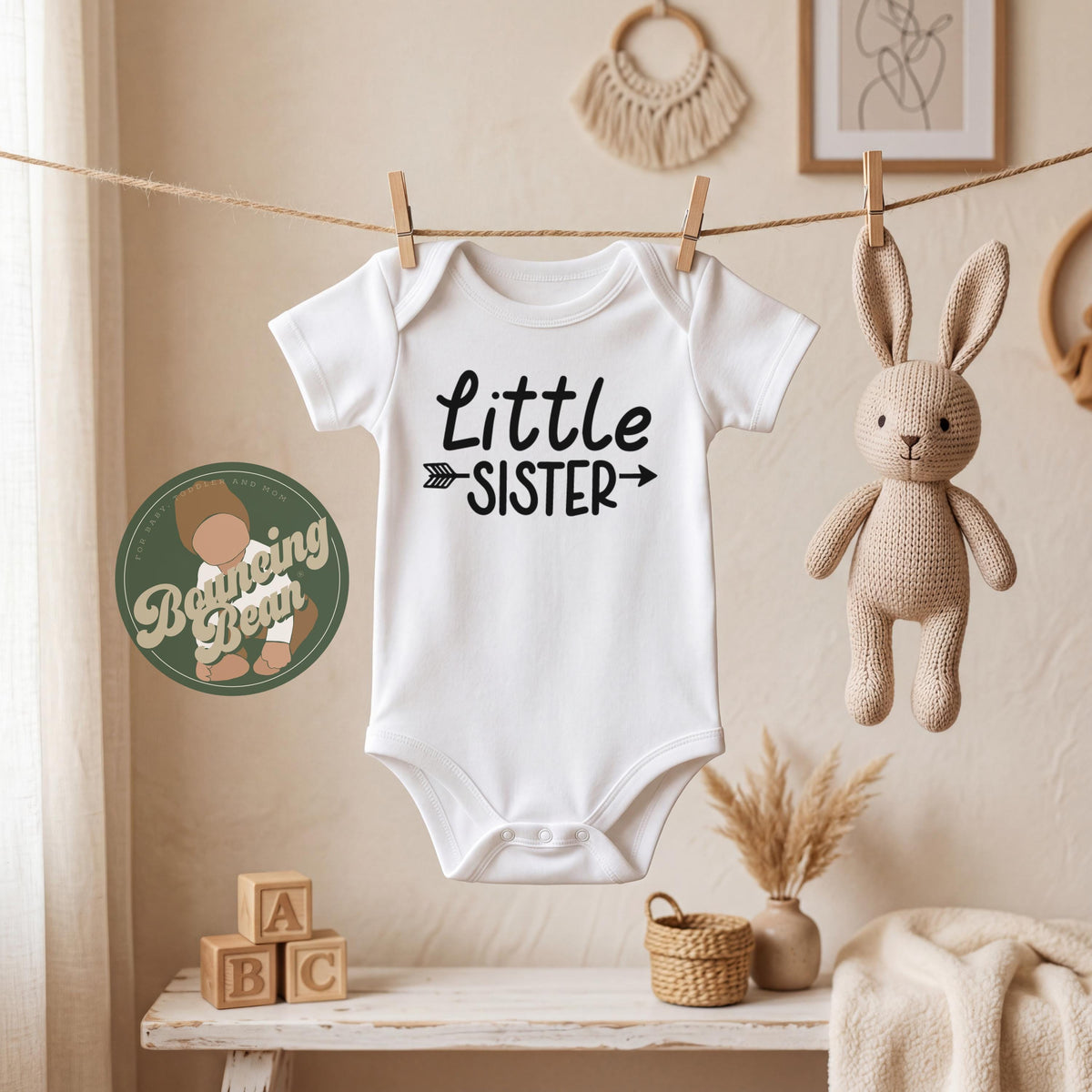 Little sister baby Onesie® - Baby girl Onesie® - Baby announcement Onesie®