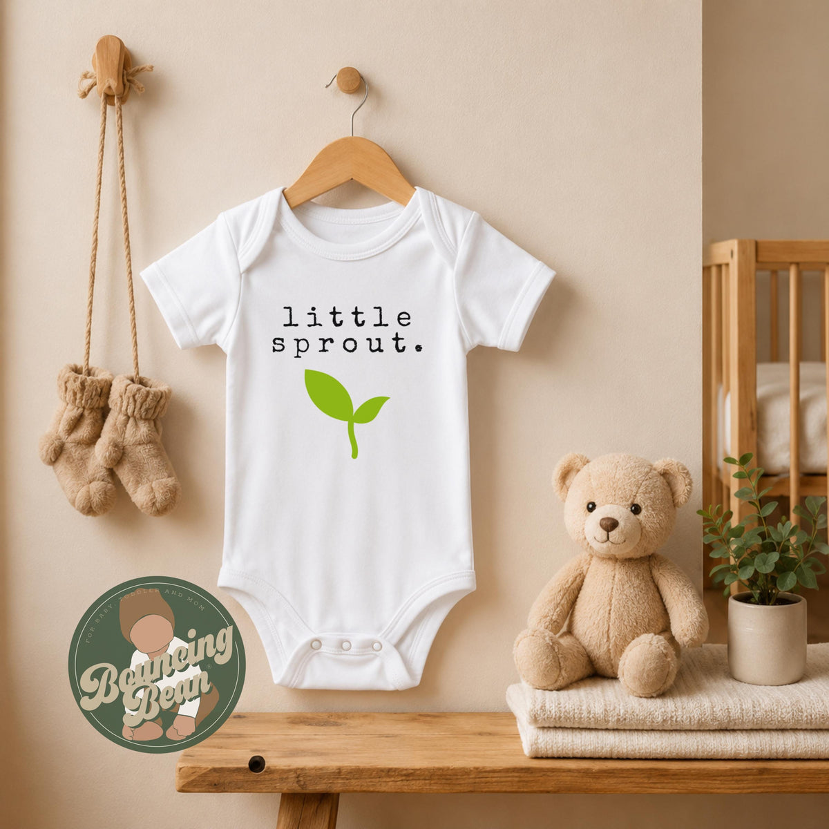 Little sprout Onesie® - Plant themed baby Onesie® - Funny baby Onesie® bodysuit