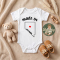 Made in Nevada state Onesie® - Nevada baby clothes - State themed Onesie® baby bodysuit gifts