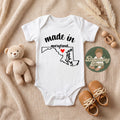 Made in Maryland state Onesie® - Maryland baby clothes - State themed Onesie® baby bodysuit gifts