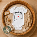 Made in Connecticut state Onesie® - Connecticut baby clothes - State themed Onesie® baby bodysuit gifts