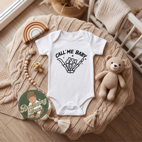 Call me baby Onesie® - Rock themed baby Onesie® - Music themed Onesie® bodysuit