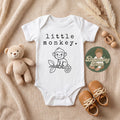 Little monkey Onesie® - Monkey baby Onesie® - Animal baby Onesie® bodysuit