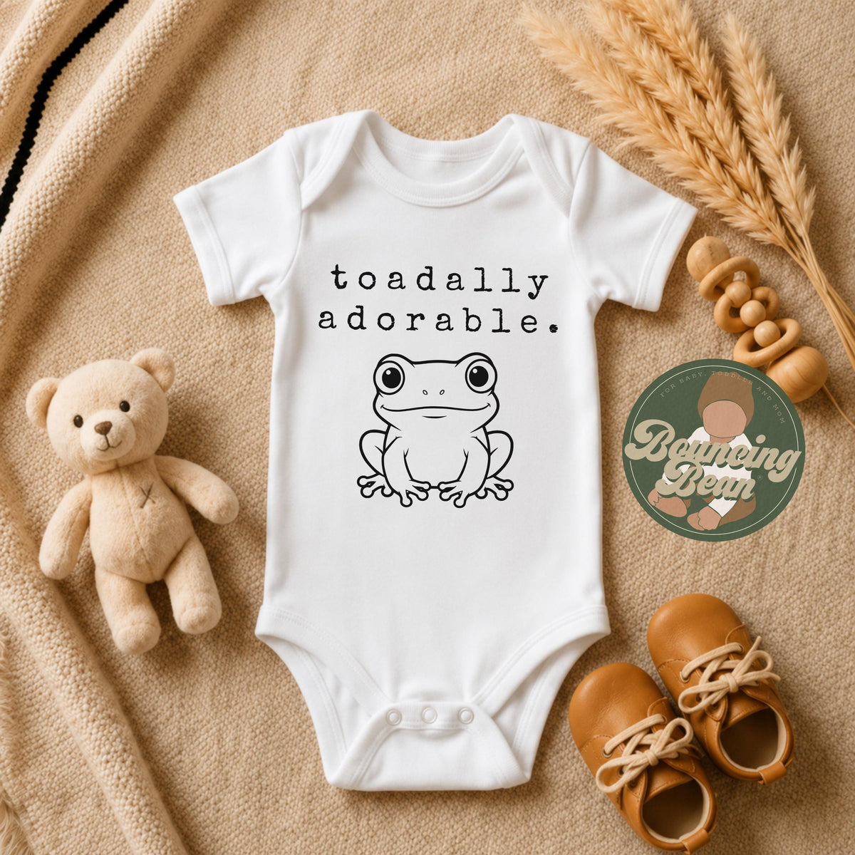 Frog Onesie® - Toadally awesome baby Onesie® - Animal baby Onesie® bodysuit