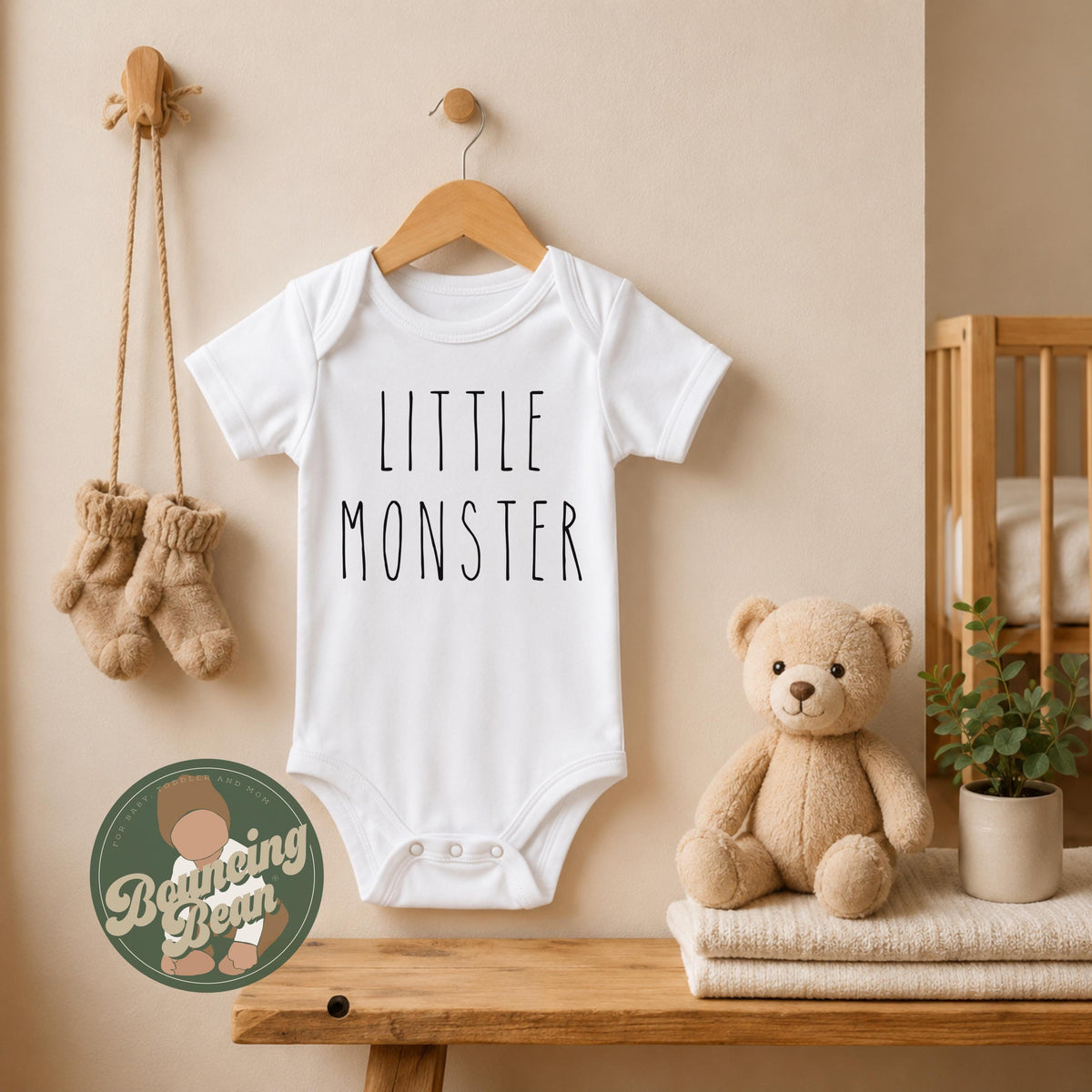 Little Monster baby Onesie® - Minimalist baby clothes - Gift baby Onesie® bodysuits