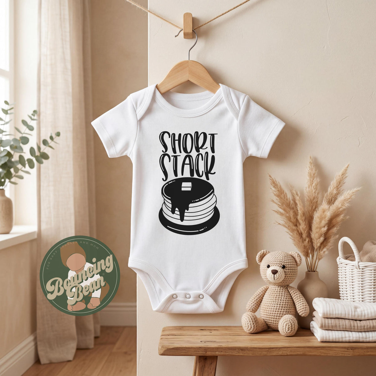 Pancake short stack Onesie® and toddler t-shirts - Funny food Onesies® - Pancake baby Onesie®