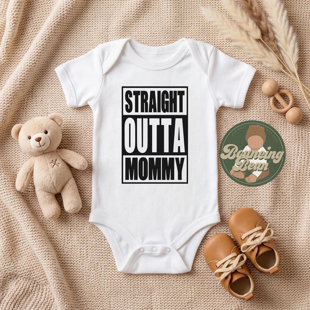 Straight outta mommy Onesie® - Funny baby Onesie® - Newborn baby outfit