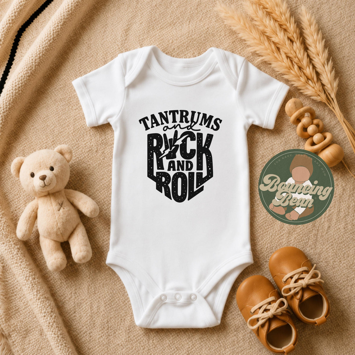 Tantrum and Rock N' Roll Onesie® - Funny baby Onesie® - Rock N' Roll Onesie®