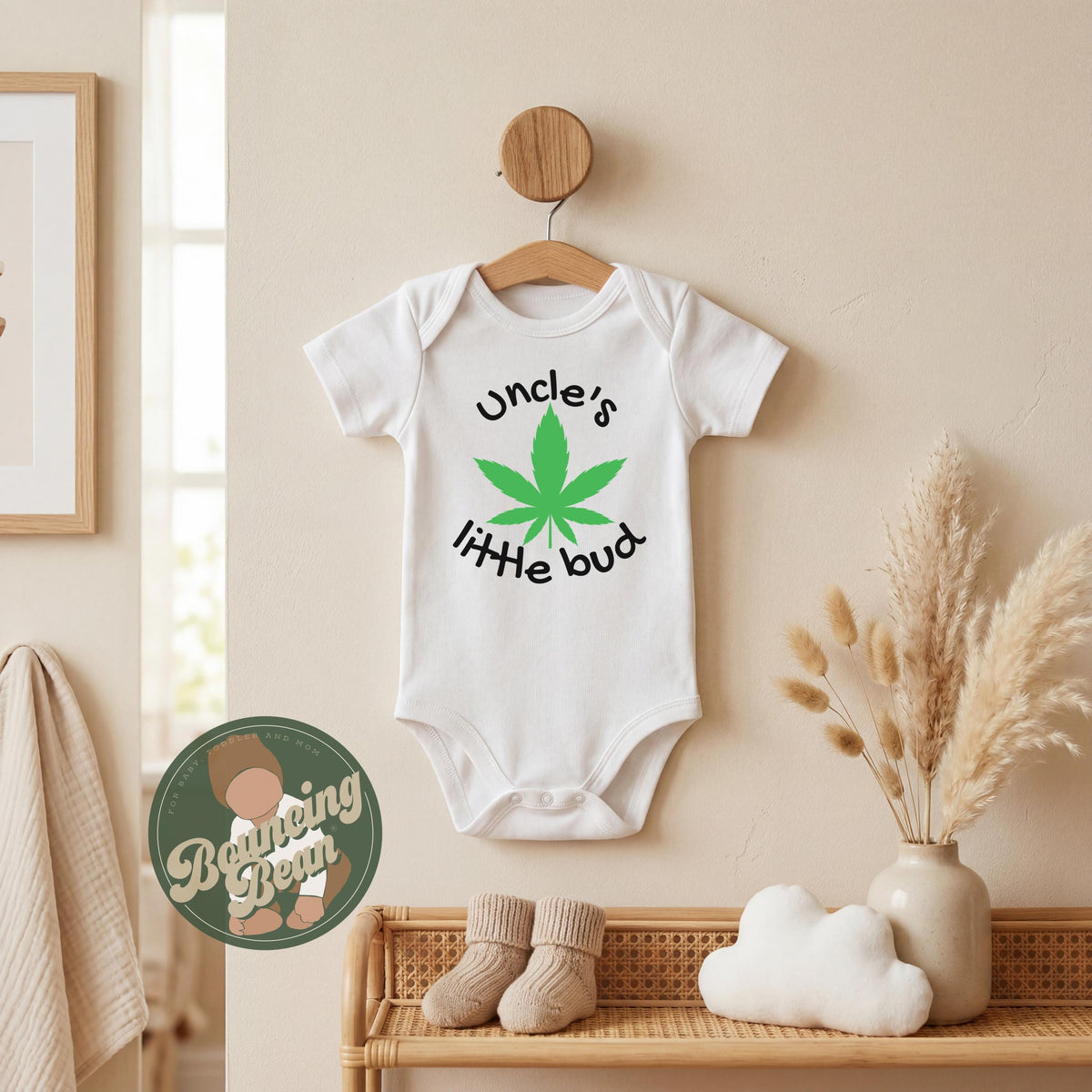Uncle's little bud Onesie® - Little bud Onesie® bodysuit - Pot leaf Onesie®