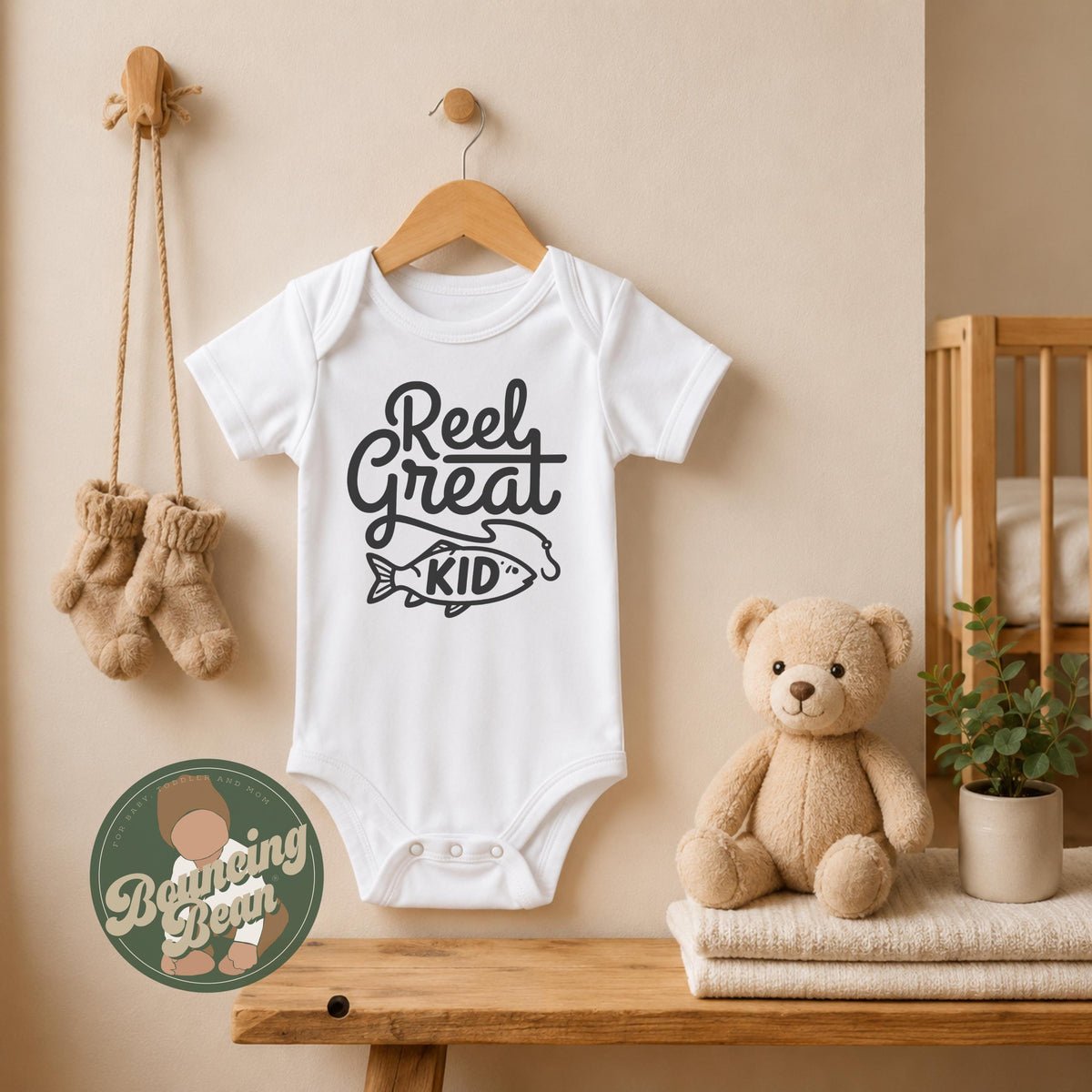 Reel Great Kid Onesie® - Fish Onesie® bodysuit - Fishing Gift for baby