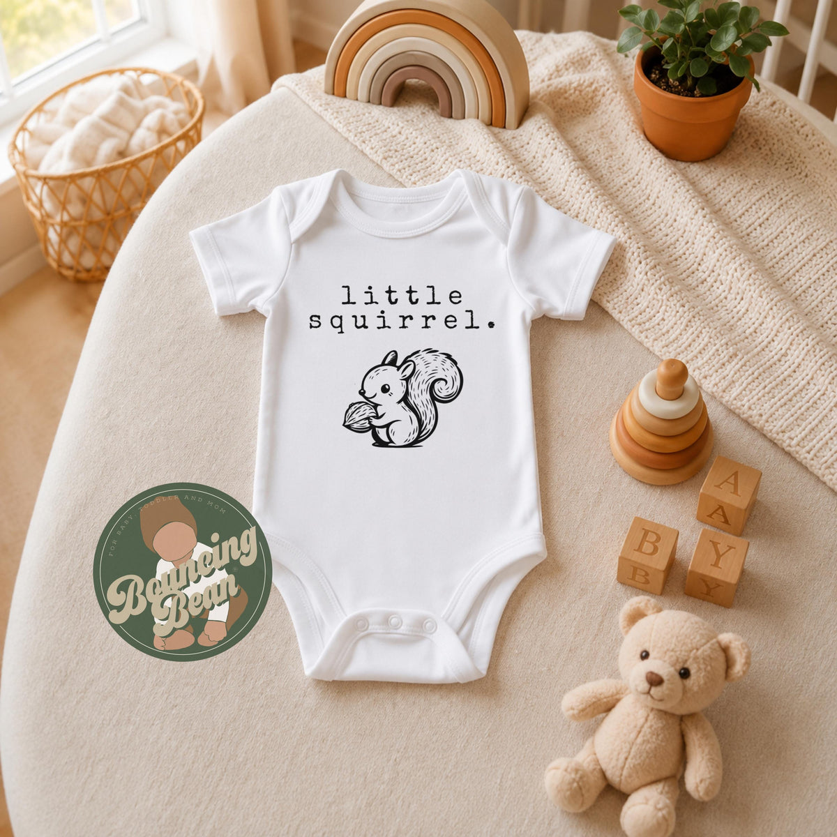 Little squirrel Onesie® - Squirrel baby Onesie® - Animal baby Onesie® bodysuit