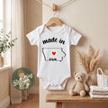 Made in Iowa state Onesie® - Iowa baby clothes - State themed Onesie® baby bodysuit gifts