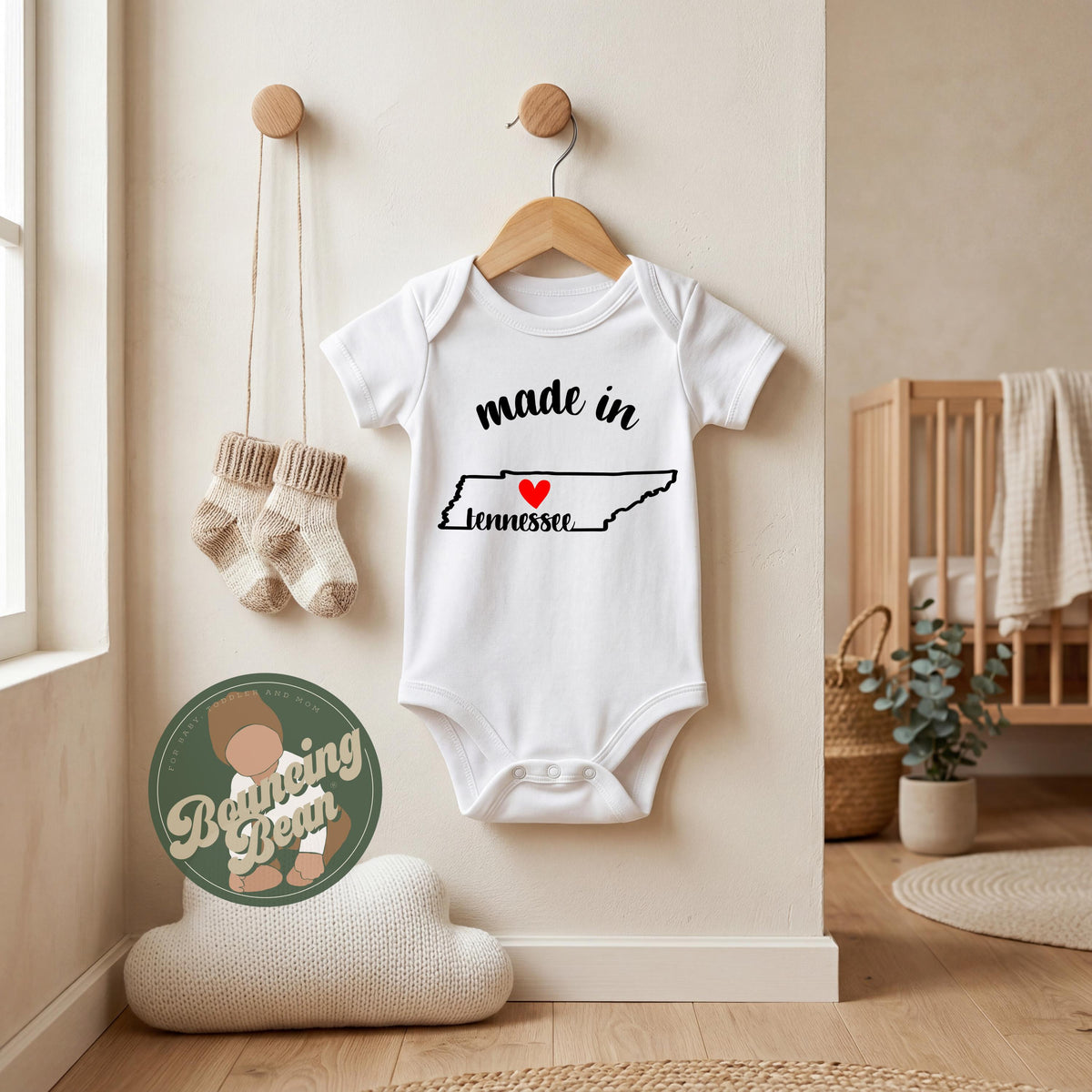 Made in Tennessee state Onesie® - Tennessee baby clothes - State themed Onesie® baby bodysuit gifts