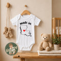 Made in Louisiana state Onesie® - Louisiana baby clothes - State themed Onesie® baby bodysuit gifts